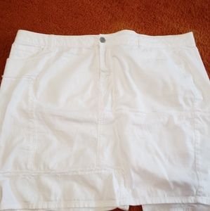 Plus size 24 White Skirt Jean Stretchy